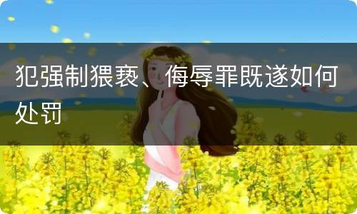 犯强制猥亵、侮辱罪既遂如何处罚