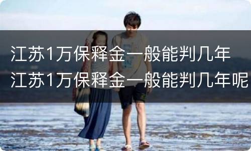 江苏1万保释金一般能判几年 江苏1万保释金一般能判几年呢