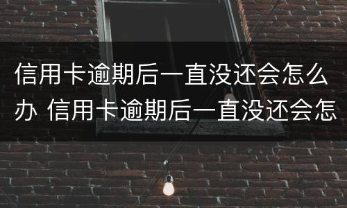 信用卡逾期后一直没还会怎么办 信用卡逾期后一直没还会怎么办理