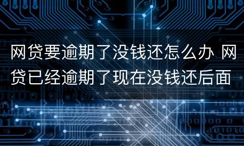 网贷要逾期了没钱还怎么办 网贷已经逾期了现在没钱还后面可以还吗