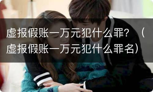 虚报假账一万元犯什么罪？（虚报假账一万元犯什么罪名）