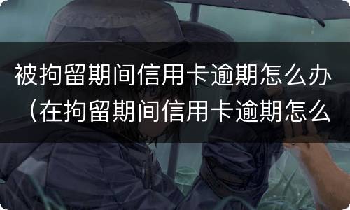 被拘留期间信用卡逾期怎么办（在拘留期间信用卡逾期怎么办）