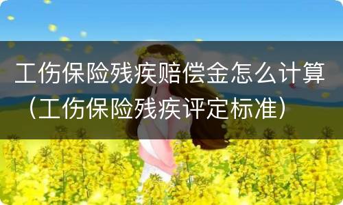 工伤保险残疾赔偿金怎么计算（工伤保险残疾评定标准）