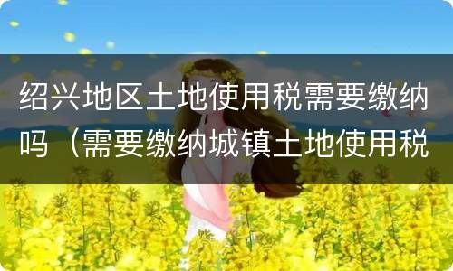 绍兴地区土地使用税需要缴纳吗（需要缴纳城镇土地使用税的地区）
