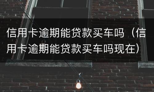 信用卡逾期能贷款买车吗（信用卡逾期能贷款买车吗现在）