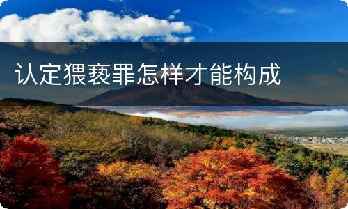 认定猥亵罪怎样才能构成