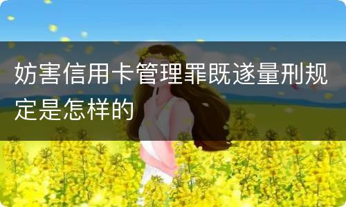 妨害信用卡管理罪既遂量刑规定是怎样的