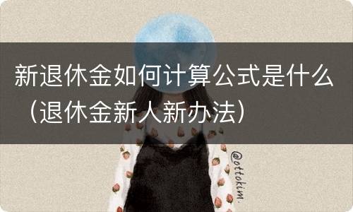 新退休金如何计算公式是什么（退休金新人新办法）