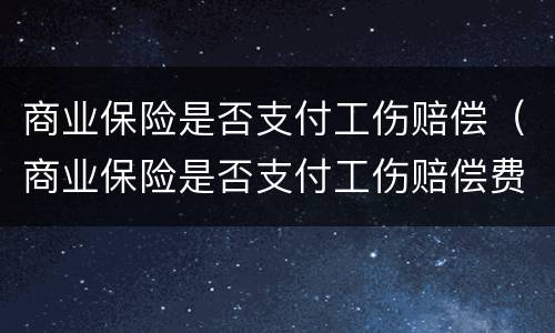 商业保险是否支付工伤赔偿（商业保险是否支付工伤赔偿费用）