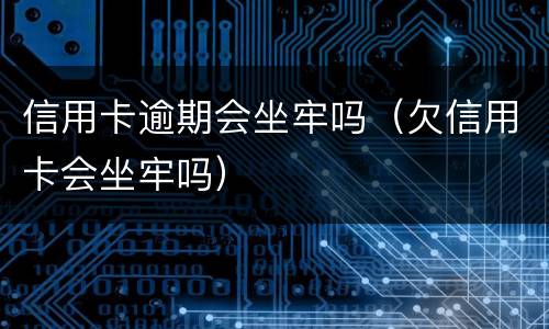 信用卡逾期会坐牢吗（欠信用卡会坐牢吗）