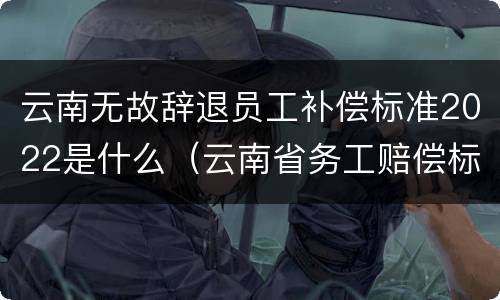 云南无故辞退员工补偿标准2022是什么（云南省务工赔偿标准）