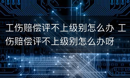 工伤赔偿评不上级别怎么办 工伤赔偿评不上级别怎么办呀