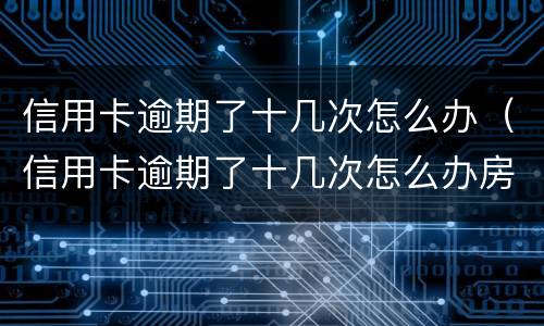信用卡逾期了十几次怎么办（信用卡逾期了十几次怎么办房贷）
