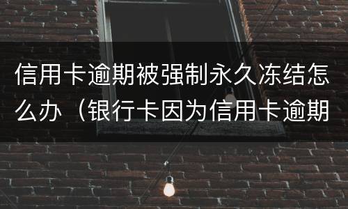 信用卡逾期被强制永久冻结怎么办（银行卡因为信用卡逾期被冻结怎么办）