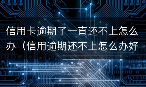 信用卡逾期了一直还不上怎么办（信用逾期还不上怎么办好呢）