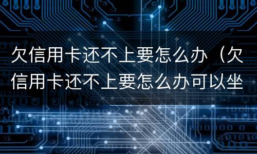 欠信用卡还不上要怎么办（欠信用卡还不上要怎么办可以坐高铁吗）