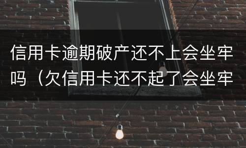 信用卡逾期破产还不上会坐牢吗（欠信用卡还不起了会坐牢吗）