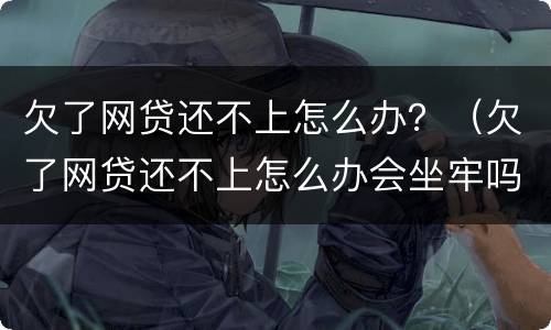 欠了网贷还不上怎么办？（欠了网贷还不上怎么办会坐牢吗）