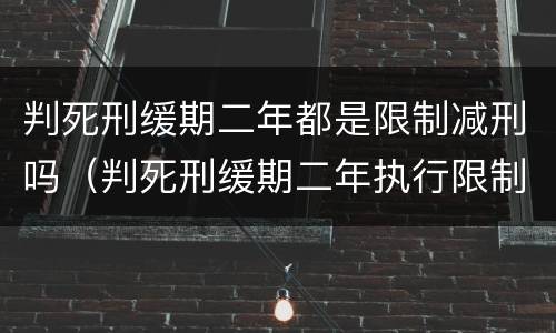判死刑缓期二年都是限制减刑吗（判死刑缓期二年执行限制减刑）
