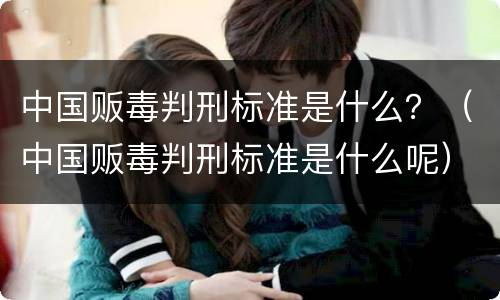 中国贩毒判刑标准是什么？（中国贩毒判刑标准是什么呢）