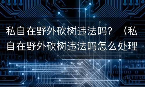 私自在野外砍树违法吗？（私自在野外砍树违法吗怎么处理）