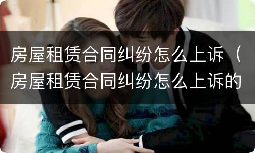 房屋租赁合同纠纷怎么上诉（房屋租赁合同纠纷怎么上诉的）