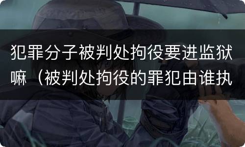 犯罪分子被判处拘役要进监狱嘛（被判处拘役的罪犯由谁执行）