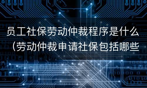 员工社保劳动仲裁程序是什么（劳动仲裁申请社保包括哪些）