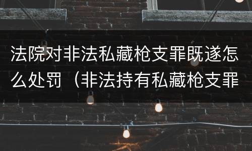 法院对非法私藏枪支罪既遂怎么处罚（非法持有私藏枪支罪）