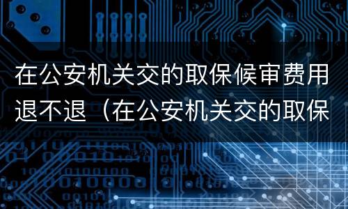 在公安机关交的取保候审费用退不退（在公安机关交的取保候审费用退不退回）