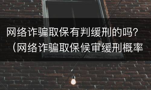 网络诈骗取保有判缓刑的吗？（网络诈骗取保候审缓刑概率）