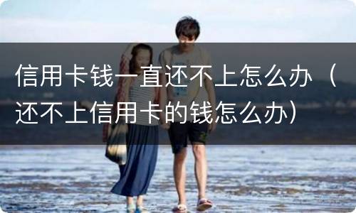 信用卡钱一直还不上怎么办（还不上信用卡的钱怎么办）
