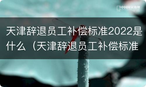 天津辞退员工补偿标准2022是什么（天津辞退员工补偿标准2022是什么时候发）