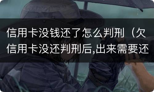 信用卡没钱还了怎么判刑（欠信用卡没还判刑后,出来需要还?）