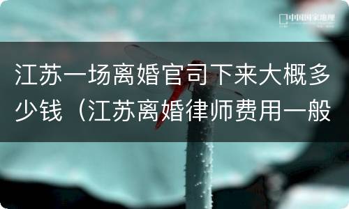 江苏一场离婚官司下来大概多少钱（江苏离婚律师费用一般怎么收费）