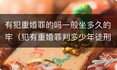 有犯重婚罪的吗一般坐多久的牢（犯有重婚罪判多少年徒刑）