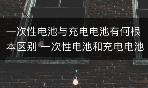 一次性电池与充电电池有何根本区别 一次性电池和充电电池的根本区别