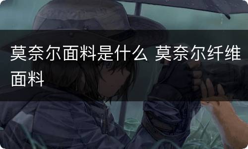 莫奈尔面料是什么 莫奈尔纤维面料