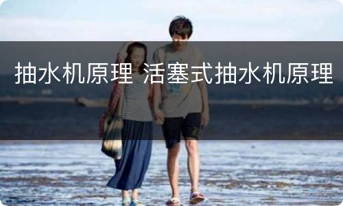 抽水机原理 活塞式抽水机原理