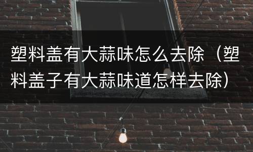塑料盖有大蒜味怎么去除（塑料盖子有大蒜味道怎样去除）