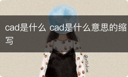 cad是什么 cad是什么意思的缩写