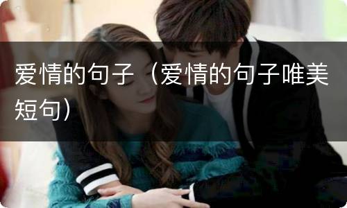 爱情的句子（爱情的句子唯美短句）
