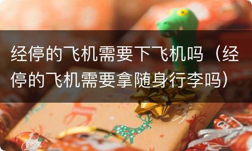 经停的飞机需要下飞机吗（经停的飞机需要拿随身行李吗）