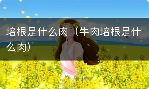 培根是什么肉（牛肉培根是什么肉）