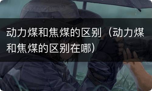 动力煤和焦煤的区别（动力煤和焦煤的区别在哪）