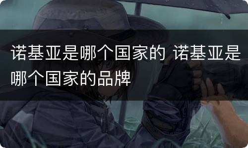 诺基亚是哪个国家的 诺基亚是哪个国家的品牌