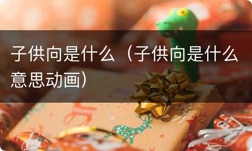 子供向是什么（子供向是什么意思动画）