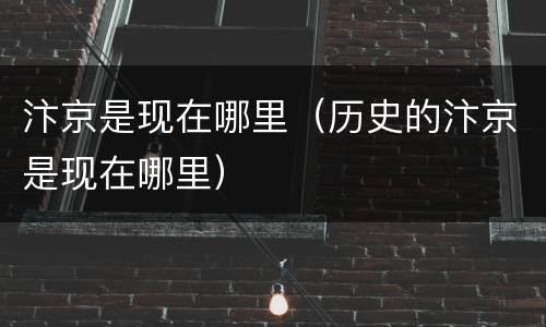汴京是现在哪里（历史的汴京是现在哪里）