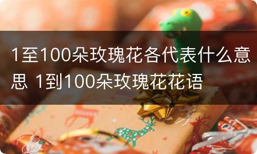 1至100朵玫瑰花各代表什么意思 1到100朵玫瑰花花语