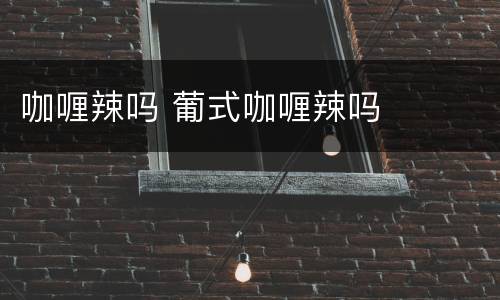 咖喱辣吗 葡式咖喱辣吗